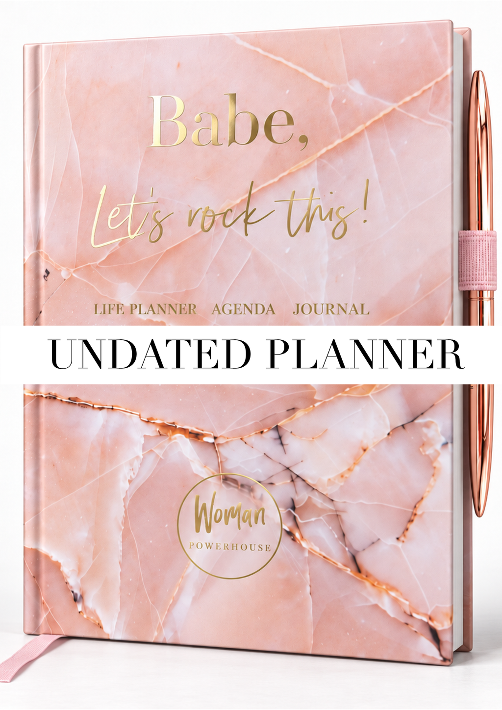 PRE-ORDER + FREE PEN UNTIL 31TH OCT | Undated Life Planner, Agenda and Journal in one